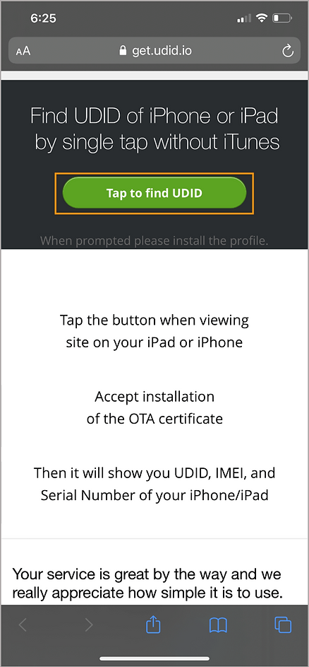 Finding the UDID without Mac