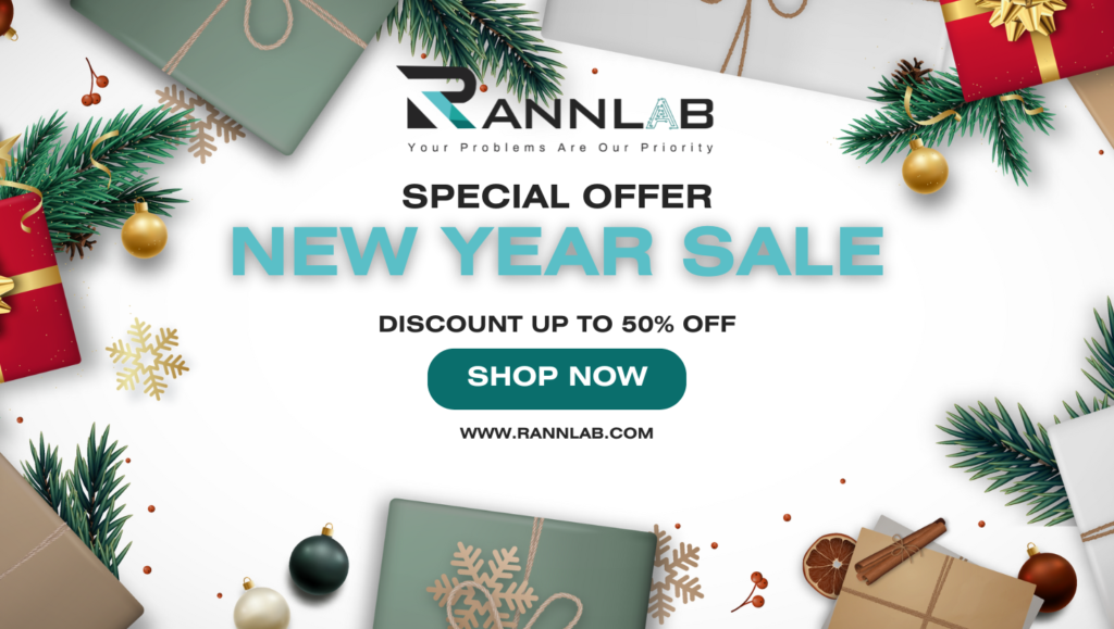 Celebrate New Year with RannLab! Enjoy up to 50% off on e-commerce solutions, free CRM software, domain booking deals, hosting discounts, and more!